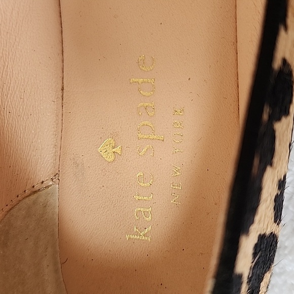 Kate Spade Women's Calf Hair Leopard Print Loafers Size 7 Preowned - Picture 5 of 15